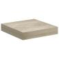 Preview: Schwebende Wandregale 4 Stk. Eichefarben 23x23,5x3,8cm MDF