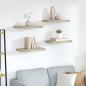Preview: ARDEBO.de - Schwebende Wandregale 4 Stk. Eichefarben 50x23x3,8cm MDF