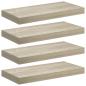 Preview: Schwebende Wandregale 4 Stk. Eichefarben 50x23x3,8cm MDF