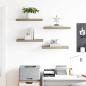 Preview: Schwebende Wandregale 4 Stk. Eichefarben 50x23x3,8cm MDF
