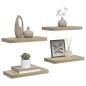 Preview: Schwebende Wandregale 4 Stk. Eichefarben 50x23x3,8cm MDF