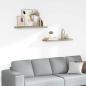 Preview: ARDEBO.de - Schweberegale 2 Stk. Eiche-Optik 80x23,5x3,8 cm MDF