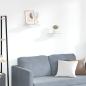 Preview: ARDEBO.de - Schweberegale 2 Stk. Eichen-Optik und Weiß 23x23,5x3,8 cm MDF
