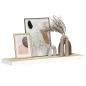 Preview: Schweberegal Eichenoptik und Weiß 90x23,5x3,8 cm MDF