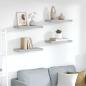 Preview: ARDEBO.de - Schweberegale 4 Stk. Betongrau 50x23,5x3,8 cm MDF