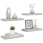 Preview: Schweberegale 4 Stk. Betongrau 50x23,5x3,8 cm MDF