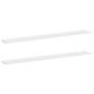 Preview: Wandregale 2 Stk. Wei? 115x9x3 cm