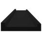 Preview: Wandregale 2 Stk. Schwarz 100x9x3 cm