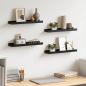 Preview: ARDEBO.de - Wandregale 4 Stk. Schwarz 40x9x3 cm