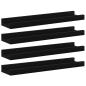 Preview: Wandregale 4 Stk. Schwarz 40x9x3 cm