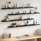Preview: ARDEBO.de - Wandregale 4 Stk. Schwarz 115x9x3 cm