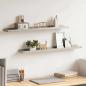 Preview: ARDEBO.de - Wandregale 2 Stk. Betongrau 80x9x3 cm