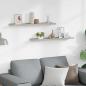 Preview: Wandregale 2 Stk. Betongrau 80x9x3 cm