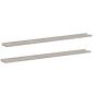 Preview: Wandregale 2 Stk. Betongrau 115x9x3 cm