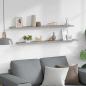 Preview: Wandregale 2 Stk. Betongrau 115x9x3 cm