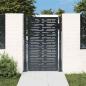 Preview: ARDEBO.de - Gartentor Anthrazit 100x125 cm Stahl Quadratisches Design