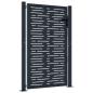 Preview: Gartentor Anthrazit 100x125 cm Stahl Quadratisches Design