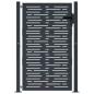 Preview: Gartentor Anthrazit 100x125 cm Stahl Quadratisches Design