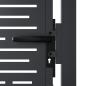 Preview: Gartentor Anthrazit 100x125 cm Stahl Quadratisches Design