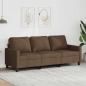 Preview: ARDEBO.de - 3-Sitzer-Sofa Braun 180 cm Stoff