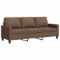Preview: 3-Sitzer-Sofa Braun 180 cm Stoff