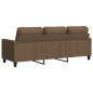 Preview: 3-Sitzer-Sofa Braun 180 cm Stoff