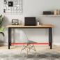 Preview: ARDEBO.de - Werkbank 150x55x81,5 cm Massivholz Buche und Metall