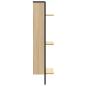 Preview: Wandregal 3 Fächer Sonoma-Eiche 30x25x100 cm Holzwerkstoff