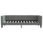 Preview: Tagesbett Ausziehbar mit Schubladen Dunkelgrau 80x200 cm Stoff