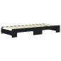 Preview: Tagesbett Ausziehbar Schwarz 80x200 cm Samt
