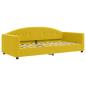 Preview: Tagesbett mit Matratze Gelb 90x200 cm Samt