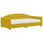 Preview: Tagesbett mit Matratze Gelb 100x200 cm Samt