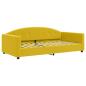 Preview: Tagesbett mit Matratze Gelb 100x200 cm Samt
