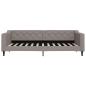 Preview: Tagesbett Ausziehbar Taupe 90x200 cm Stoff