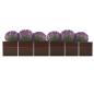 Preview: Garten-Hochbeet Verzinkter Stahl 480x80x77 cm Braun