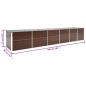Preview: Garten-Hochbeet Verzinkter Stahl 480x80x77 cm Braun