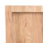 Preview: Tischplatte Hellbraun 60x40x(2-4) cm Massivholz Eiche Behandelt