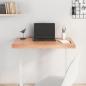 Preview: ARDEBO.de - Tischplatte Hellbraun 80x50x(2-6) cm Massivholz Eiche Behandelt