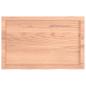 Preview: Tischplatte Hellbraun 80x50x(2-6) cm Massivholz Eiche Behandelt