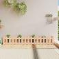 Preview: ARDEBO.de - Hochbeet Lattenzaun-Design 200x30x30 cm Massivholz Kiefer