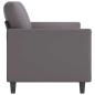 Preview: 3-Sitzer-Sofa Grau 180 cm Kunstleder