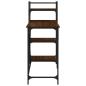 Preview: Computertisch mit Regal Braun Eiche-Optik 120x47x109 cm