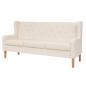Preview: 2-tlg. Sofa-Set Stoff Cremeweiß