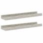 Preview: Wandregale 2 Stk. Betongrau 40x9x3 cm