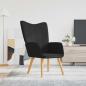 Preview: ARDEBO.de - Relaxsessel Schwarz Stoff