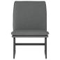 Preview: Loungesessel Dunkelgrau 52x75x76 cm Stoff