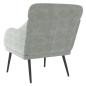 Preview: Sessel Hellgrau 63x76x80 cm Samt