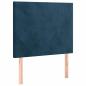 Preview: Boxspringbett mit Matratze Dunkelblau 80x200 cm Samt