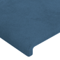 Preview: Boxspringbett mit Matratze Dunkelblau 80x200 cm Samt