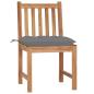 Preview: Gartenst?hle 2 Stk. mit Kissen Massivholz Teak